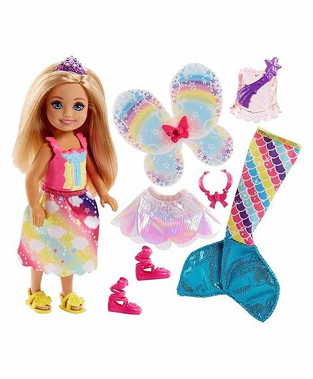 Barbie Doll With Accessories Multicolour - Height 14 cm