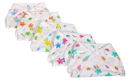 Tinycare Cloth Nappy Comfy Junior Small - Set Of 5