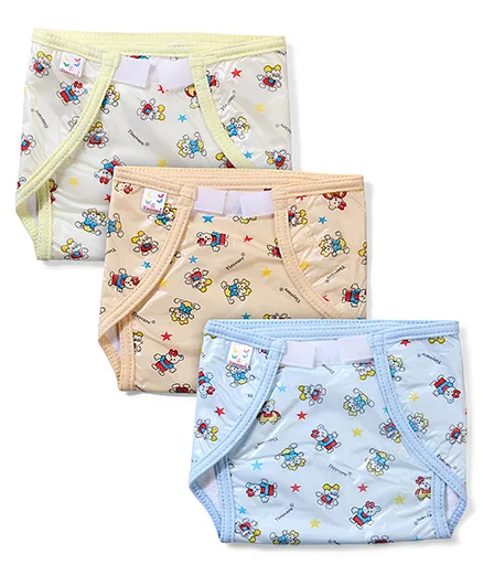 Tinycare Waterproof Nappy Large - Set of 3 (Color May Vary)