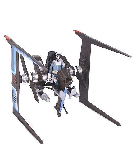 Star Wars Canto Bight Police Speeder & Action Figure Set - Blue Black