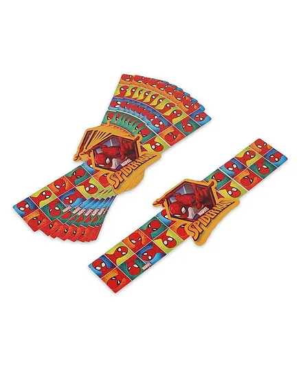 Marvel The Amazing Spiderman Wrist Band Pack of 10 - Multicolour