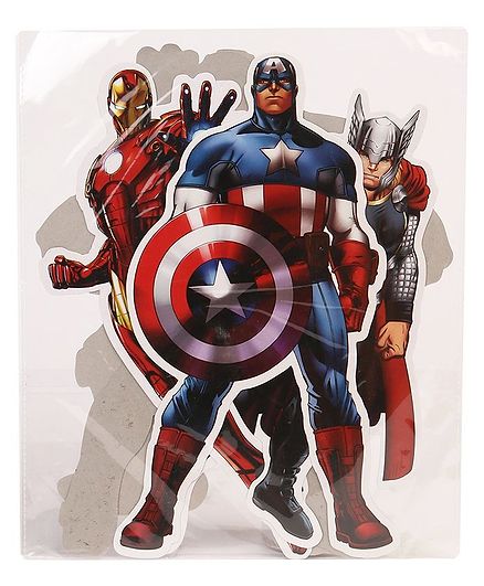Marvel Avengers Cut Out Pack of 4 - Multicolour