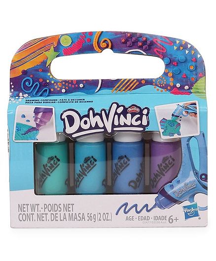 Play Doh Drawing Compound Shades Pack of 4 - 56 gm each