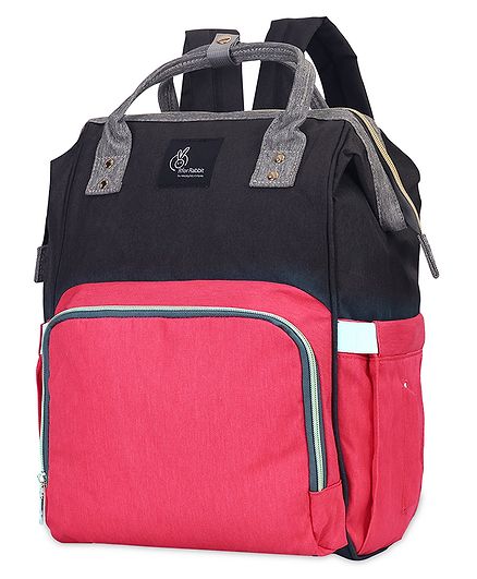 R for Rabbit Caramello Backpack Style Diaper Bag - Red Black