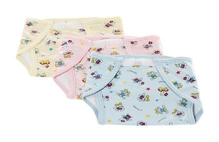 Tinycare Waterproof Nappy Medium Set Of 3 (Color May Vary)