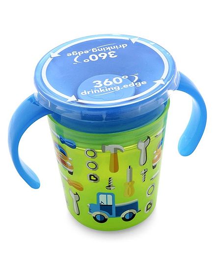 Munchkin Trainer Cup Car Print Green - 177 ml