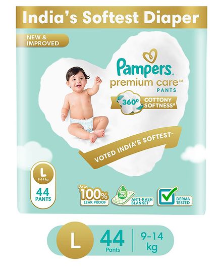 Pampers Premium Care Pant Style Diapers Large - 44 Pieces