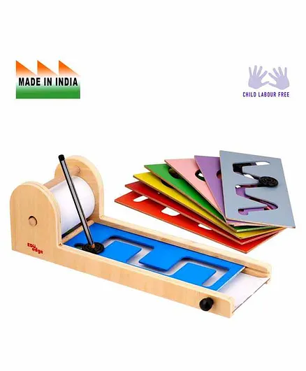 Eduedge Wooden Pattern Writing Educational Toy - Multicolor