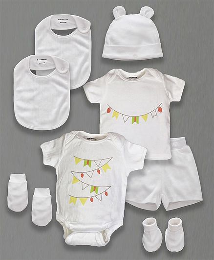 My Milestones Infant Essentials Gift Set White - 8 Pieces