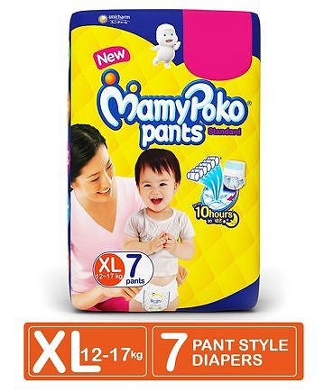 MamyPoko Pant Style Diapers Extra Large Size - 7 Pieces
