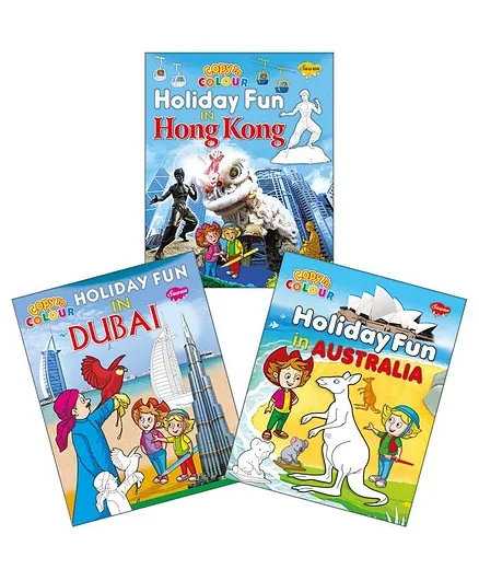 Sawan Holiday Fun Colouring Book Set of 3 - English