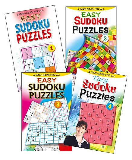 Set of 4 Sudoku Puzzles Books Easy - English