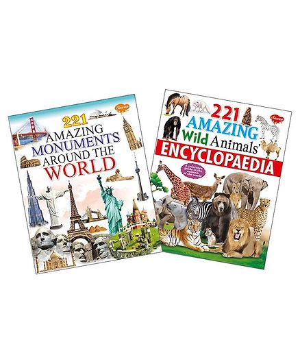 Amazing Monuments & Wild Animals Encyclopedia Set of 2 - English