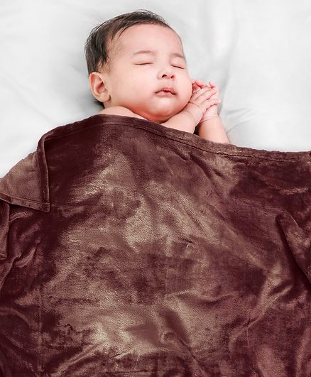 Babyhug Coral All Seasons Blanket - Brown