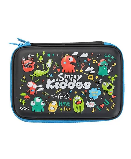 Smilykiddos Single Compartment Pencil Box - Black