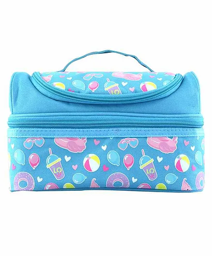 Smilykiddos Double Decker Lunch Box Bag Star Print - Blue