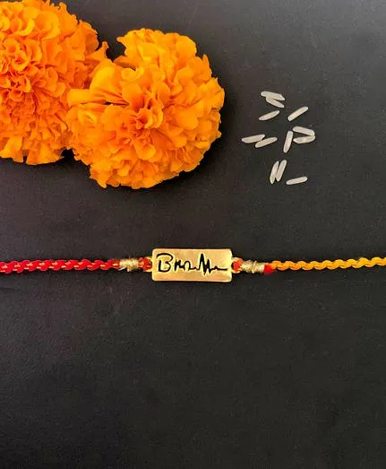 Feyre Heartbeat Rakhi - Golden