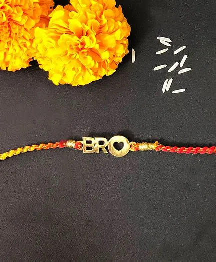 Feyre Bro Rakhi - Golden