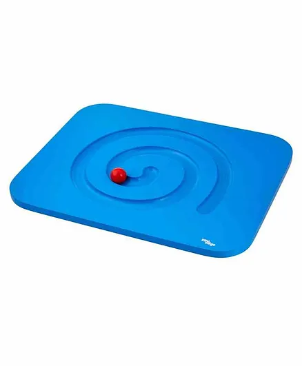 Eduedge Wooden Ball On Balance Board Educational Toy - Blue