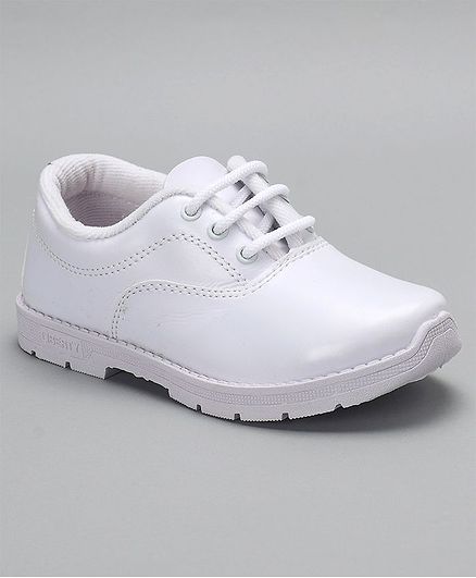 Prefect By Liberty School Shoes With Tie Up Style - White