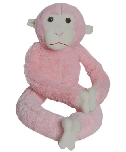 Ultra Hanging Long Monkey Soft Toy Pink - Height 53 cm
