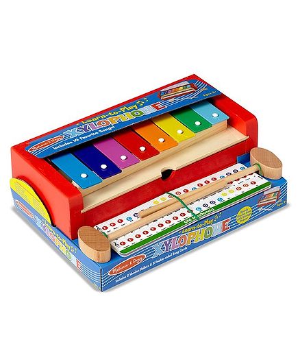 Melissa & Doug Learn-to-Play Xylophone Set - Multicolour