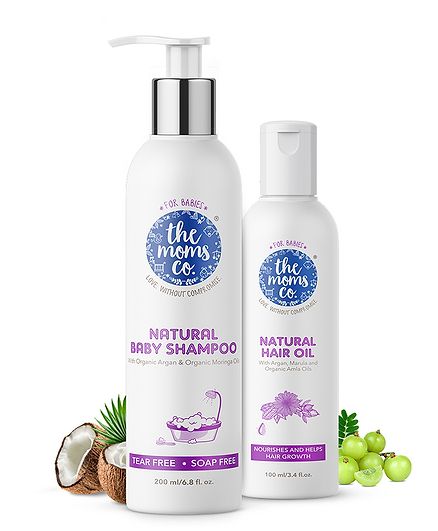 The Moms Co. Natural Shampoo & Natural Hair Oil - 200 ml