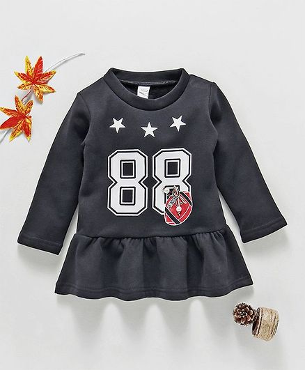 Menga Wa 88 Printed Top - Black