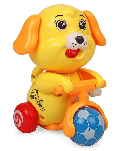 Doggy Shaped Wind Up Toy - Yellow