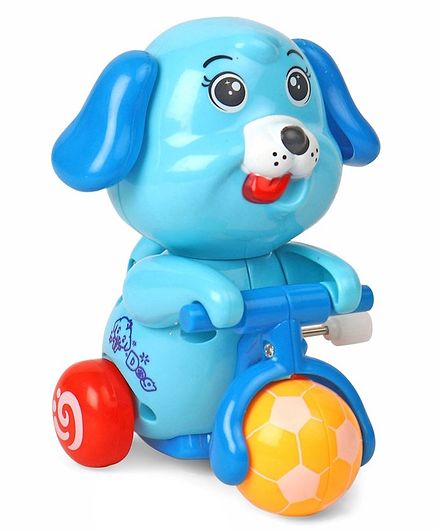 Doggy Shaped Wind Up Toy - Blue
