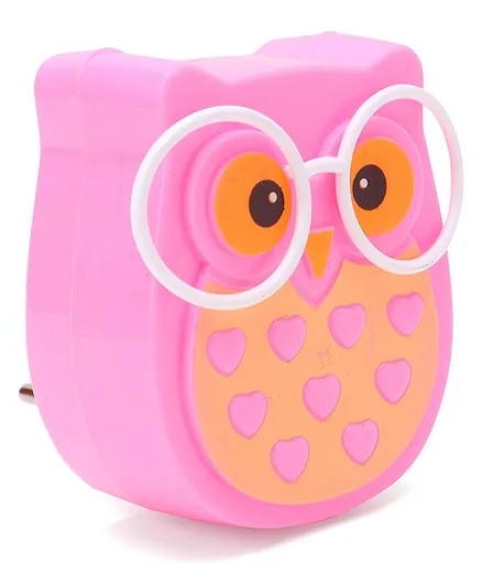 Owl Shape LED Night Lamp - Pink