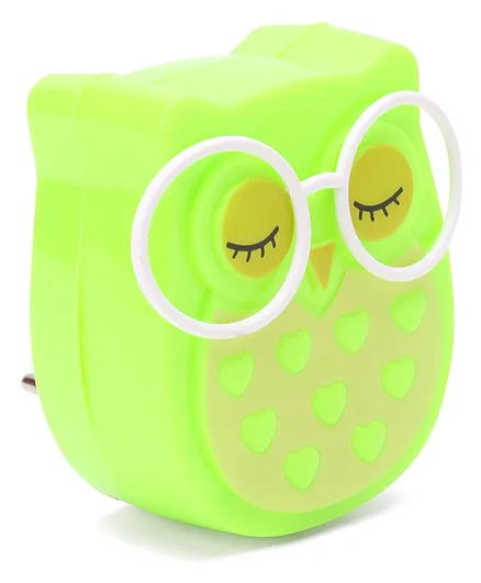 Owl Shape LED Night Lamp - Green
