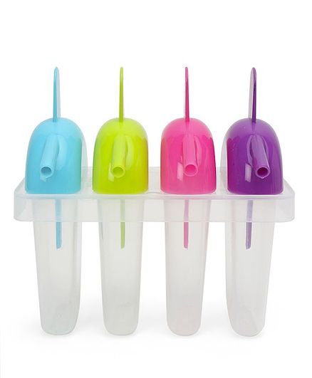 Ice Popsicle Moulds Multicolour - Pack of 4