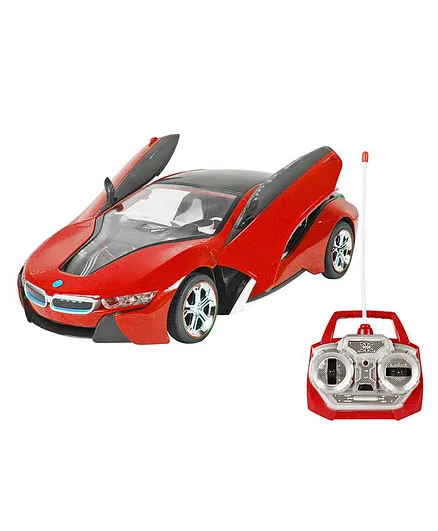 Planet of Toys 5 Function Remote Control Racing Car - Red