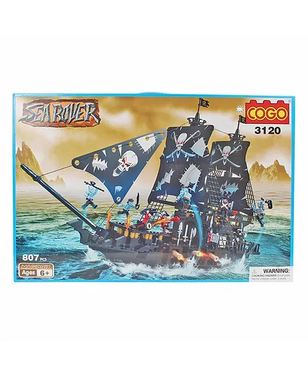 Planet of Toys Sea Rover Building Blocks Set Black - 807 pieces