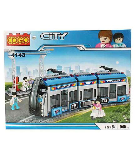 Planet of Toys Building Blocks Blue - 545 Pieces