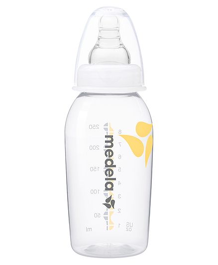Medela Feeding Bottle With Teat Yellow - 250 ml