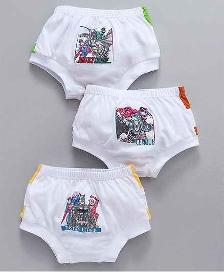 Red Rose Briefs Pack Of 3 - White (Print May Vary)