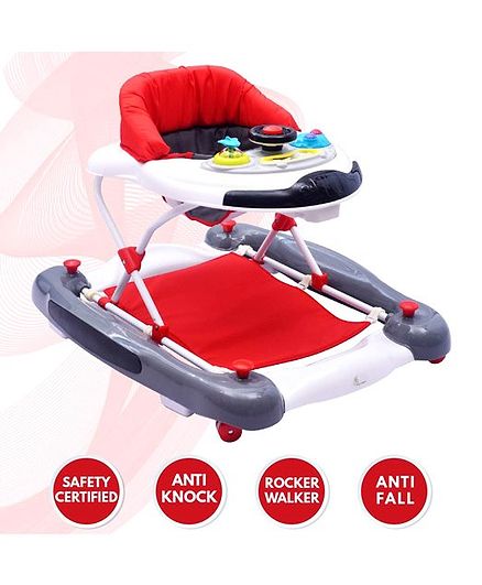 R for Rabbit Ringa Ringa Baby Walker - Red White