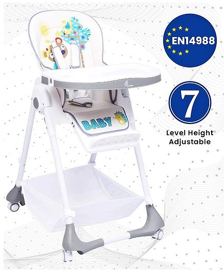 R for Rabbit Marshmallow Smart High Chair - Grey
