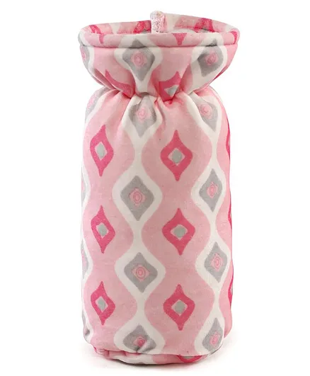 Babyhug Feeding Bottle Cover Ogee Print Large - Pink