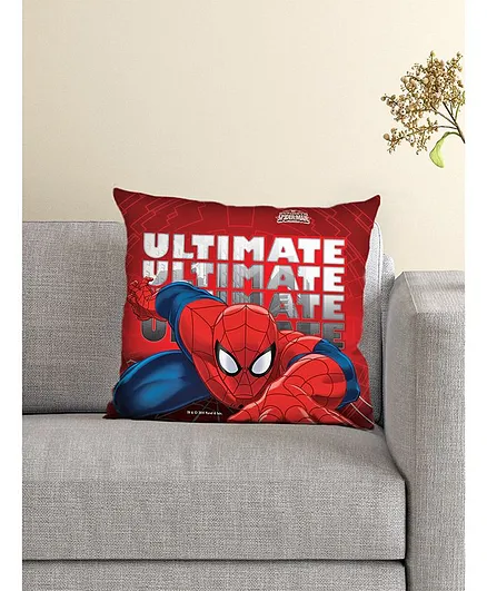 Marvel Athom Trendz Cushion And Cover Spider Man Print - Red