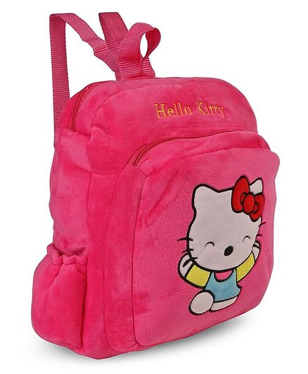 Hello Kitty Plush School Bag Pink - 14 Inches