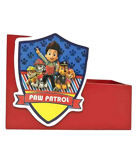 Li'll Pumpkins Small Wooden Book Shelf Paw Patrol Theme - Red