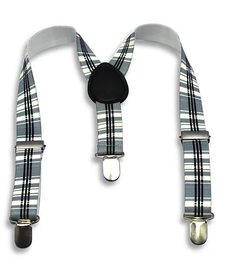 Kid-O-World Checks Suspender - Grey