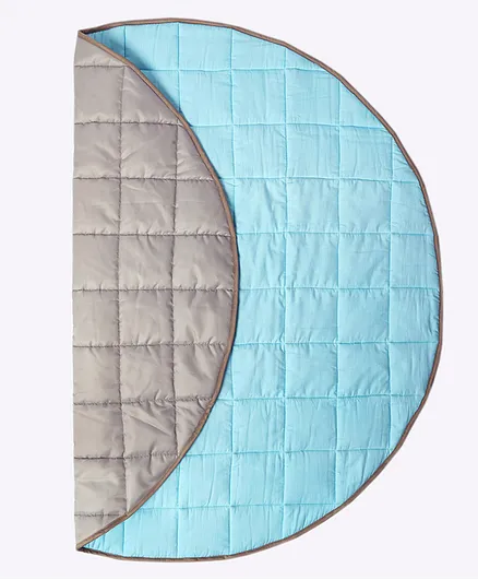 Masilo-Circular Quilted Play Mat - Blue