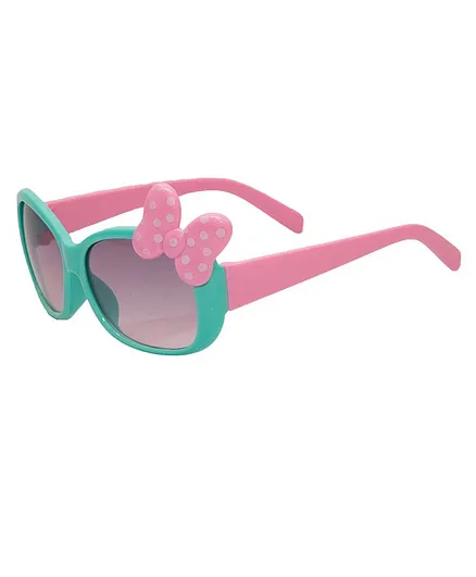 Kidofash Polka Dot Bow Sunglasses - Green