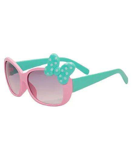 Kidofash Polka Dot Bow Sunglasses - Light Pink