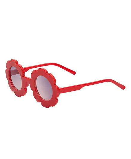 Kidofash Sunflower Design Sunglasses - Red