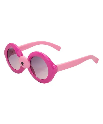 Kidofash Round Sunglasses - Dark Pink